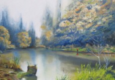 A-Misty-Day-at-Soudley-ponds-20-x-16-ins