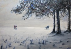 A foggy winter day on May Hill
