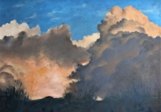 A winter storm above May Hill
