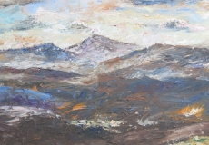 Impression of the Skirrid and the Sugar Loaf