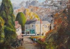 Lea Village Stores from Rock Lane