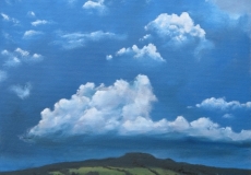 Storm clouds above May Hill as seen from linton Ridge