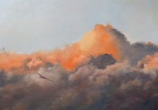 A glider in an angry sky
