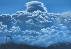 A nasty and dangerous sky, oil, 20 x 16 inches