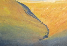 Sunset on the Black Mountains