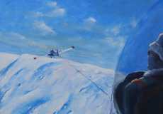 A cold tow to Ydas ... oil... 20 x 16 ins