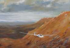 An evening ridge run in FWX, 20 x 16 ins ..........................SOLD
