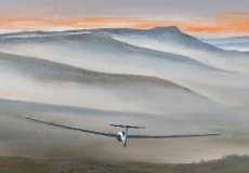 John Horley goes to the Beacons, oil, 24 x 8 ins .............. SOLD