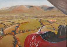 Snoopy lands east, oil, 20 x 16 ins.....SOLD